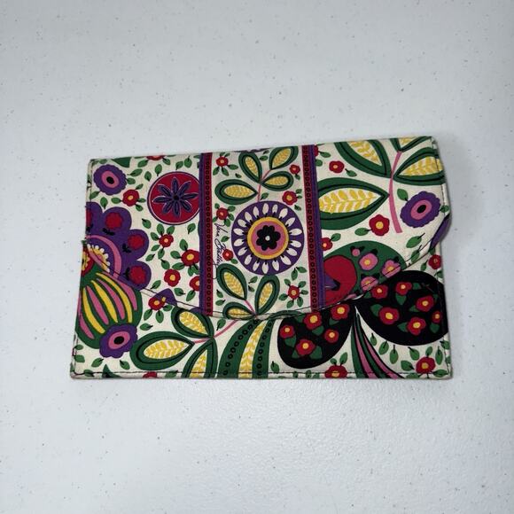 Vera Bradley Women’s Viva La Vera Travel Envelope Wallet Clutch Floral - Picture 1 of 7